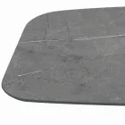 Fast bord med svart stålunderrede och laminatskiva Tillverkat i Italien - Glasögon Viadurini