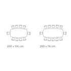 Fast bord med svart stålunderrede och laminatskiva Tillverkat i Italien - Glasögon Viadurini