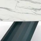 Fast bord med fatformad laminatskiva Tillverkad i Italien - Byxor Viadurini