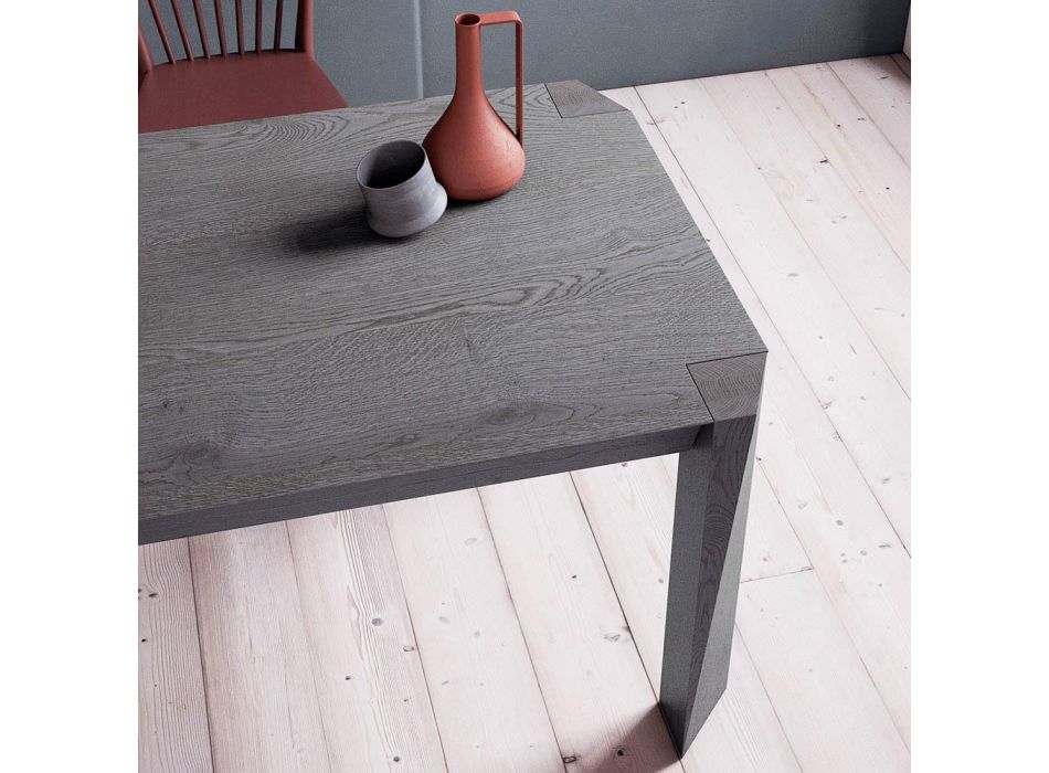 Fast bord med fasad blockskiva tillverkad i Italien - Tratto Viadurini