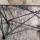 Fast bord med fat keramisk skiva och stålunderrede Tillverkat i Italien - Ezzellino Viadurini