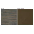 Fast vardagsrumsbord i massivt trä med central piedestal - Luuk Viadurini