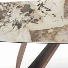 Fast vardagsrumsbord med träfot Tillverkat i Italien - Equatore Viadurini