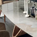 Fast vardagsrumsbord med träfot Tillverkat i Italien - Equatore Viadurini