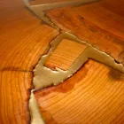 Fast konstruktion bord rektangulära trä och harts gjort i Italien Jam Viadurini