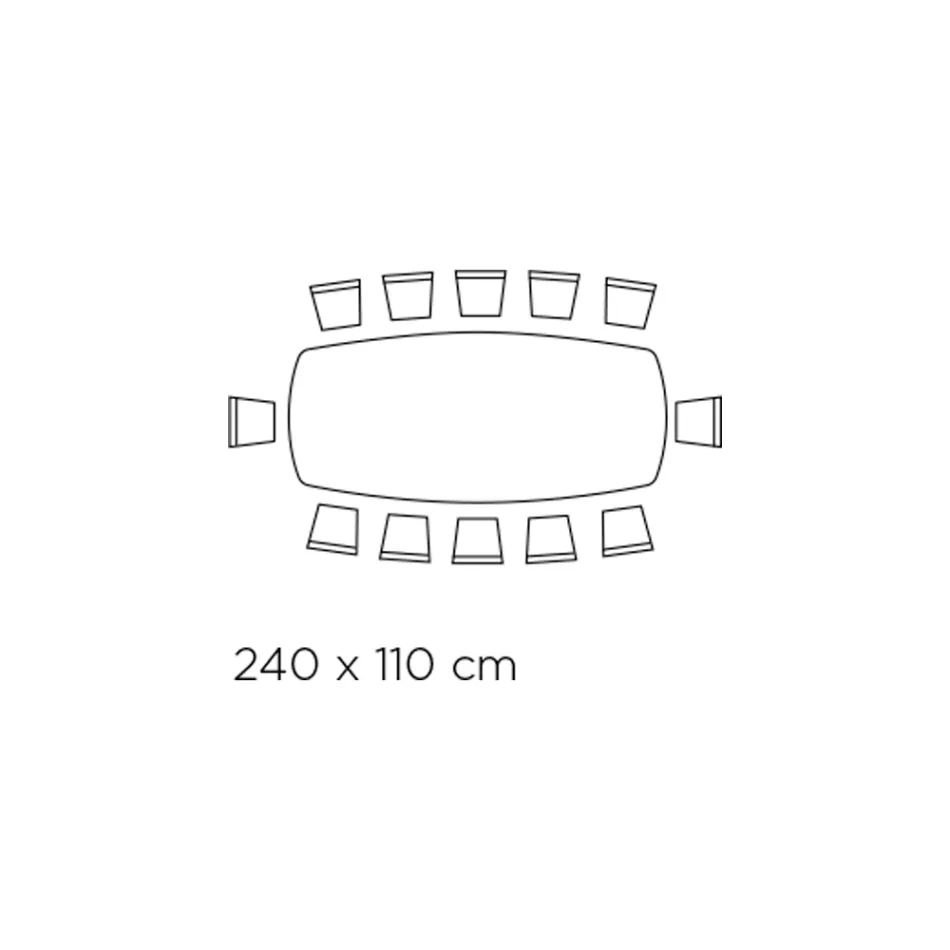 Fast bord i polerad Amazonitkeramik Tillverkad i Italien - Grotta Viadurini