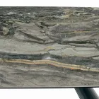 Fast keramiskt bord och underrede i svartmålat stål Tillverkat i Italien - Glasögon Viadurini