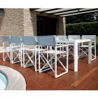 Trädgårdsbord Utdragbart till 240 cm med aluminiumstruktur - Geoffroy Viadurini