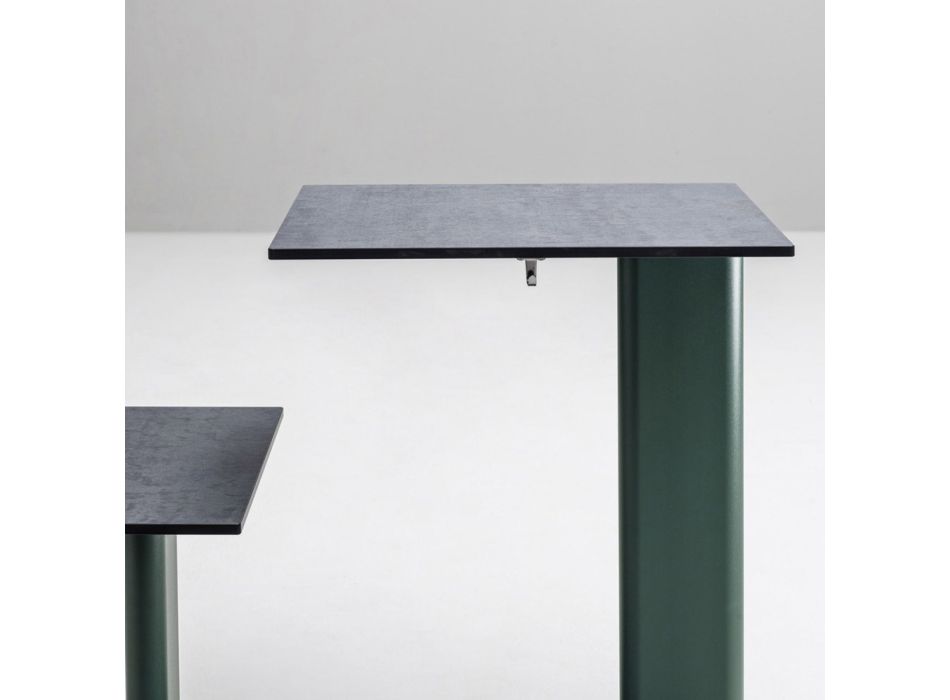 Trädgårdsbord med aluminiumsits Tillverkat i Italien - Plinto av Varaschin Viadurini