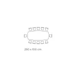 Keramisk bords- och basgrafitfinish Made in Italy - Byxor Viadurini