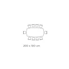 Keramisk bords- och basgrafitfinish Made in Italy - Byxor Viadurini