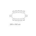 Polerat grekiskt svart keramikbord tillverkat i Italien - Grotta Viadurini