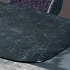 Polerat grekiskt svart keramikbord tillverkat i Italien - Grotta Viadurini