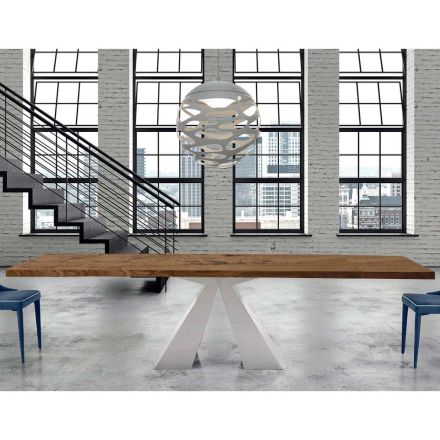 Modernt träbord Utdragbart upp till 300 cm Tillverkat i Italien - Dalmatisk Viadurini
