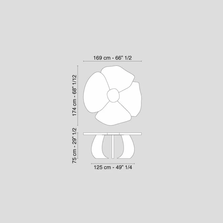 i borstad ek bord med vax yta Andy Viadurini