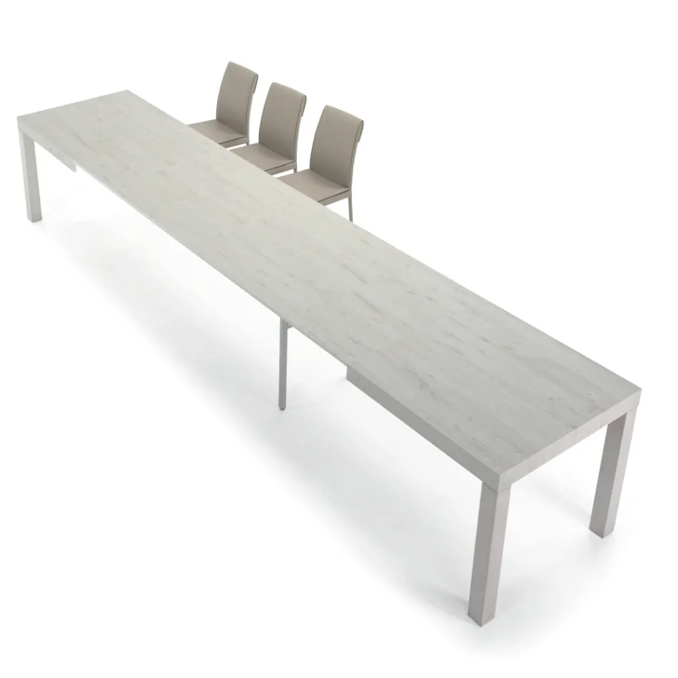 Utdragbart melaminträbord upp till 470 cm Tillverkat i Italien – Gordito Viadurini