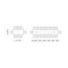 Utdragbart melaminträbord upp till 470 cm Tillverkat i Italien – Gordito Viadurini