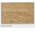 Bord av fanerad ek och metallben tillverkade i Italien - Consuelo Viadurini