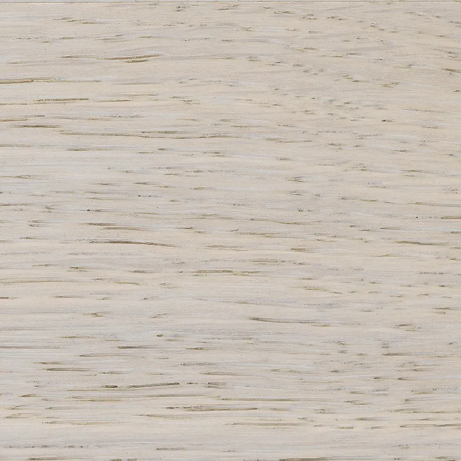 Bord i pläterad ek med fyrkantig lövkant och metall Tillverkat i Italien - Riad Viadurini