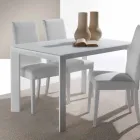 Härdat glas bord med mono sträcker att boka Phoenix Viadurini