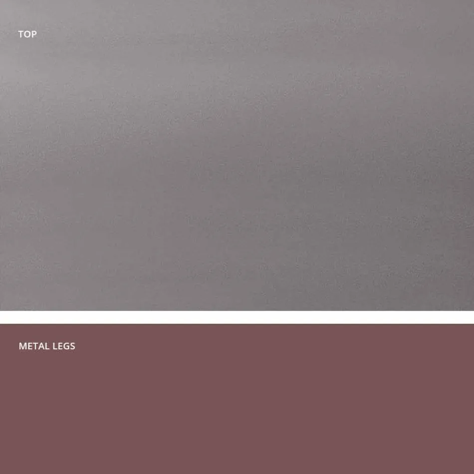 Modernt designhärdat glasbord tillverkat i Italien, Mitia Viadurini