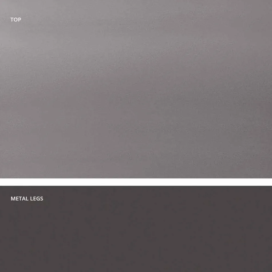 Modernt designhärdat glasbord tillverkat i Italien, Mitia Viadurini