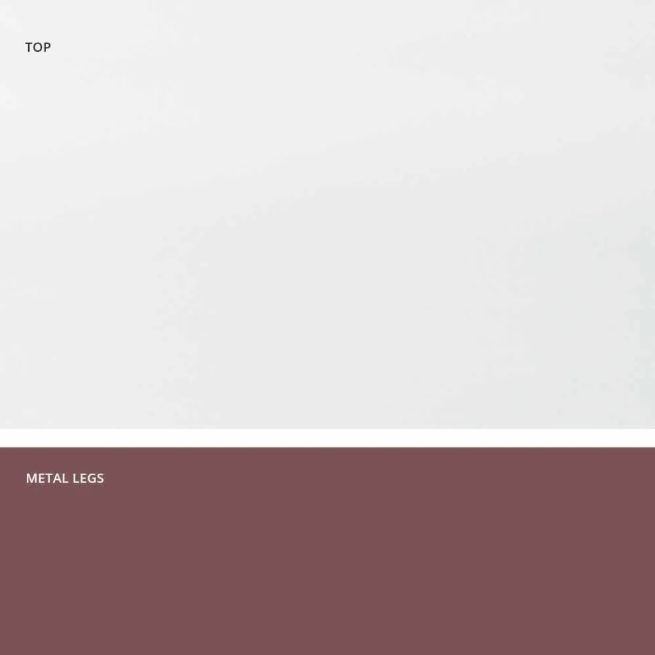 Modernt designhärdat glasbord tillverkat i Italien, Mitia Viadurini