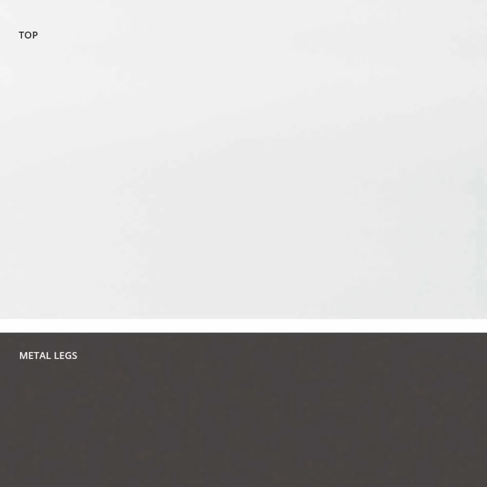 Modernt designhärdat glasbord tillverkat i Italien, Mitia Viadurini