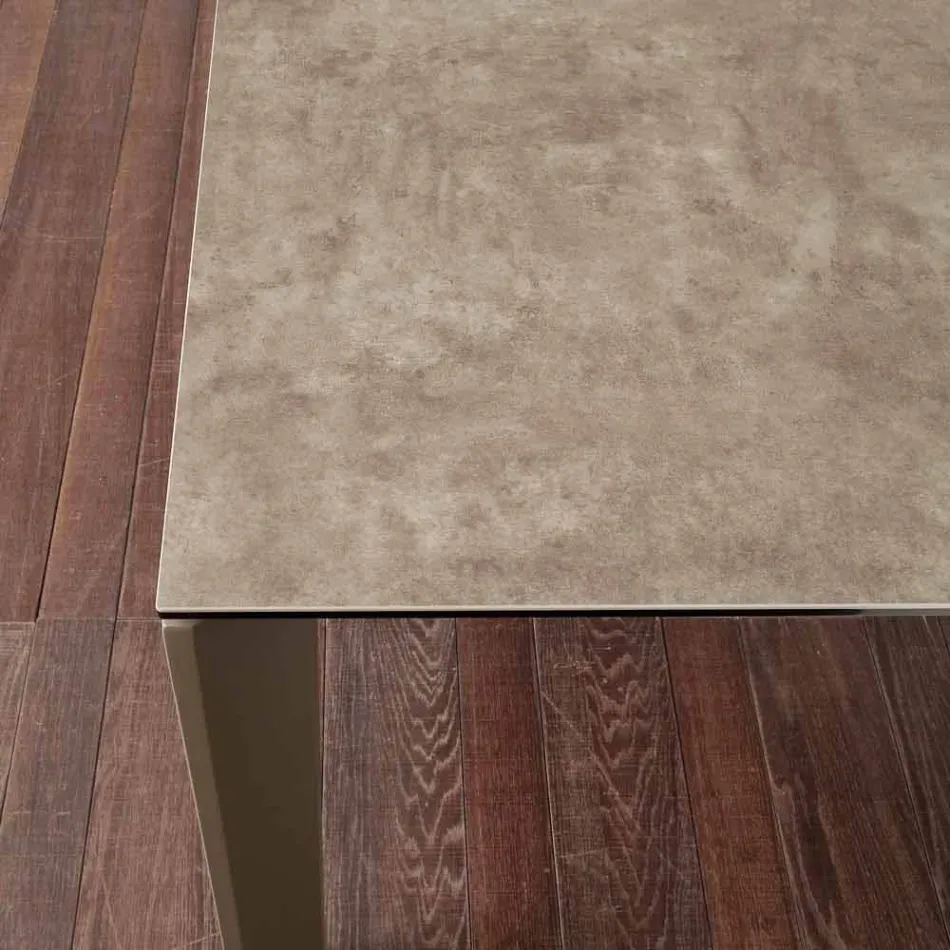 Glaskeramiskt förlängbart bord upp till 240 cm Terni Viadurini