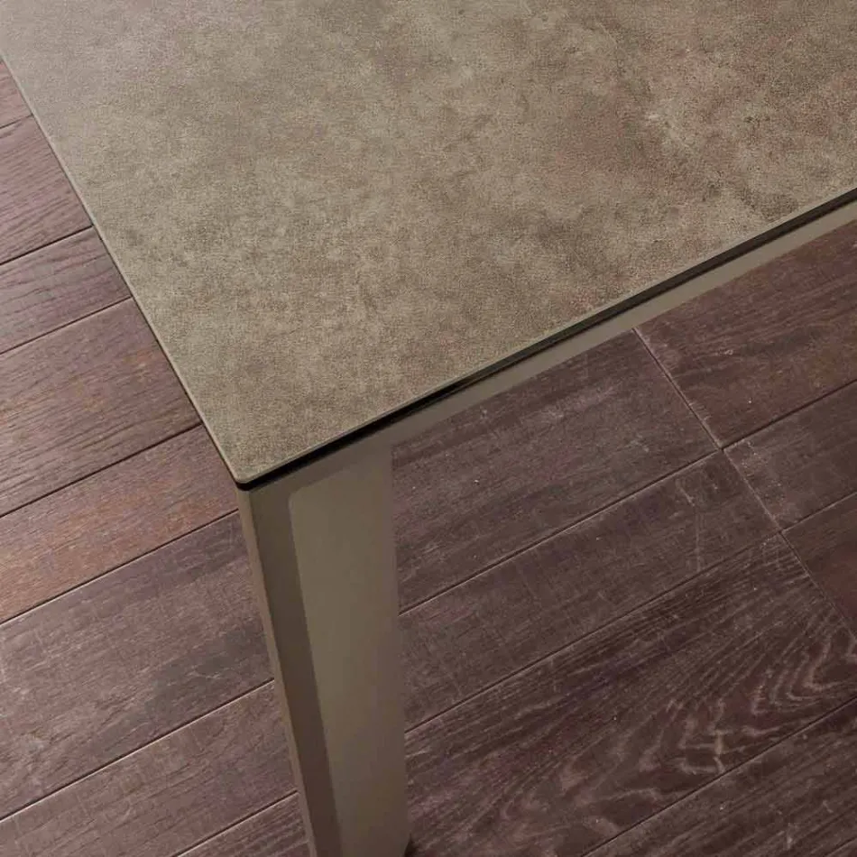 Glaskeramiskt förlängbart bord upp till 240 cm Terni Viadurini