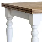 Utdragbart vardagsrumsbord i nordisk gran Tillverkat i Italien - Benidorm Viadurini