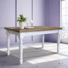 Utdragbart vardagsrumsbord i nordisk gran Tillverkat i Italien - Benidorm Viadurini