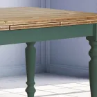 Utdragbart vardagsrumsbord i nordisk gran Tillverkat i Italien - Benidorm Viadurini