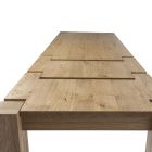 Utdragbart vardagsrumsbord i Knotted Oak Pläterad Tillverkad i Italien - Durin Viadurini