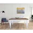 Utdragbart vardagsrumsbord i ek med formade hörn Tillverkat i Italien - Rafael Viadurini