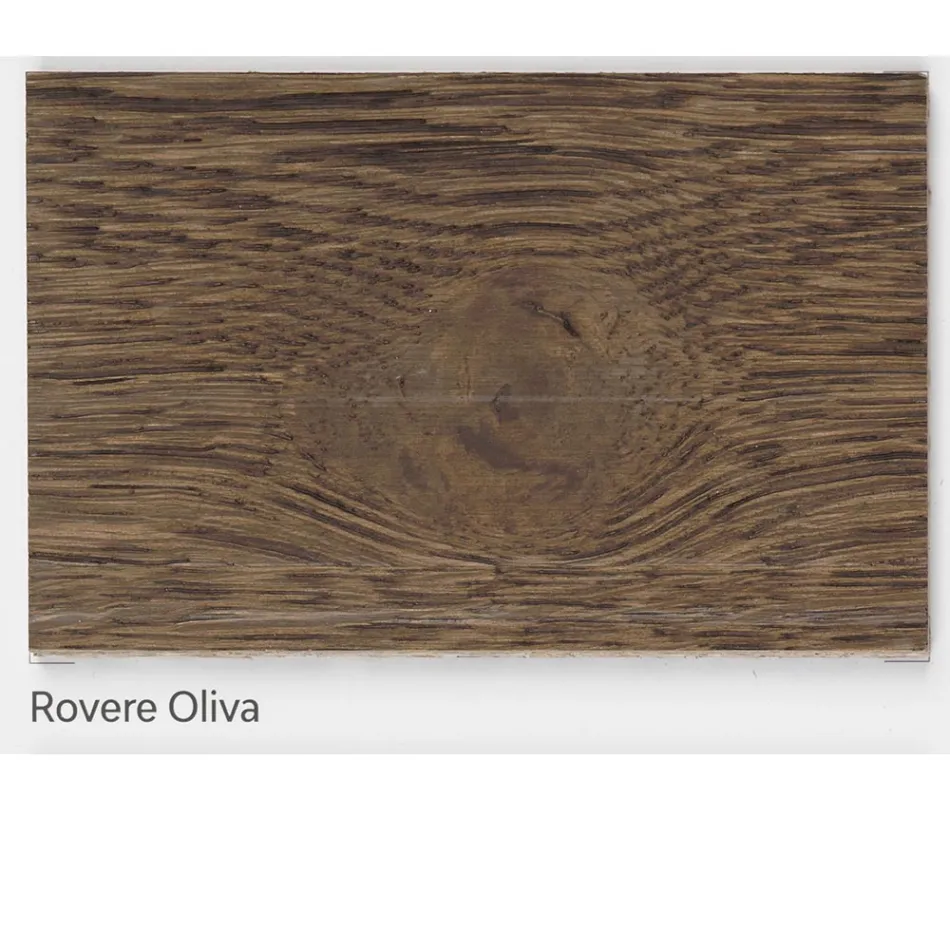 Vardagsbord i Massellato Oak Finns i olika kanter Made in Italy - Treebeard Viadurini