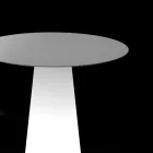 Utomhusljusbord med LED-ljusbas och rund skiva Tillverkat i Italien - Forlina Viadurini