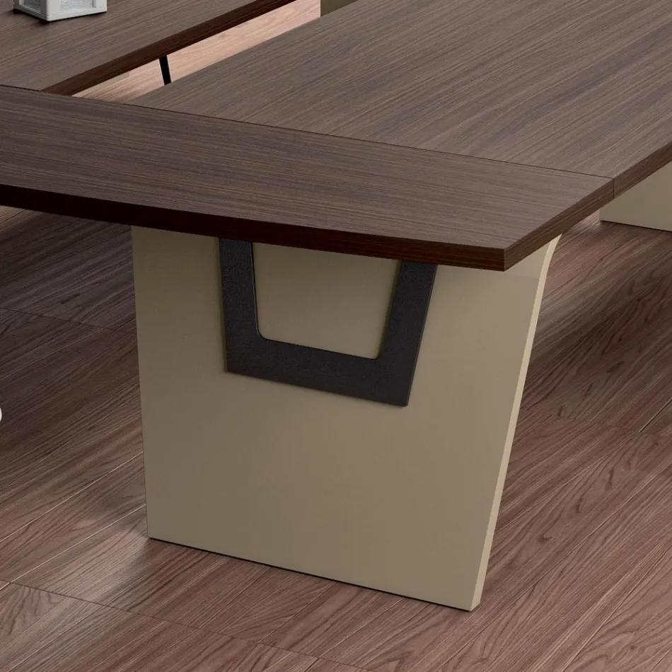 Mötesbord i melamin av Andrea Stramigioli - Butterfly Viadurini