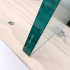 Modernt utdragbart bord till 300 cm i laminat och glas Made in Italy - Tear Viadurini