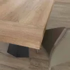 Modernt utdragbart bord upp till 260/280 cm i trä och metall - Teramo Viadurini