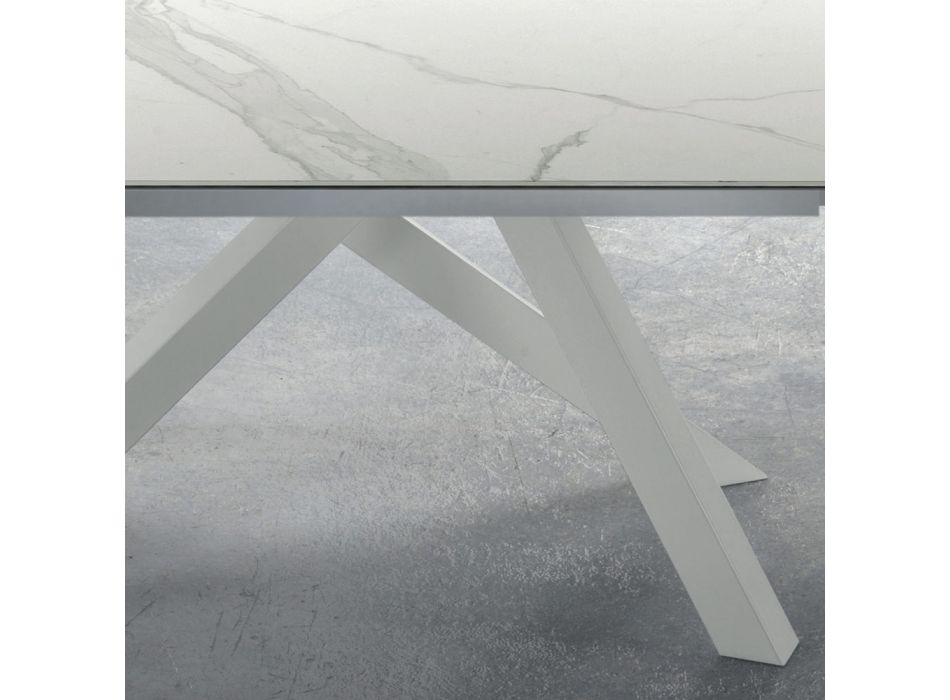 Modernt utdragbart bord upp till 278 cm i keramik Made in Italy - Settimmio Viadurini