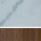 Modernt bord med marmor effekt stengods topp gjord i Italien, Adrano Viadurini