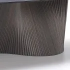 Modernt bord med marmor effekt stengods topp gjord i Italien, Adrano Viadurini