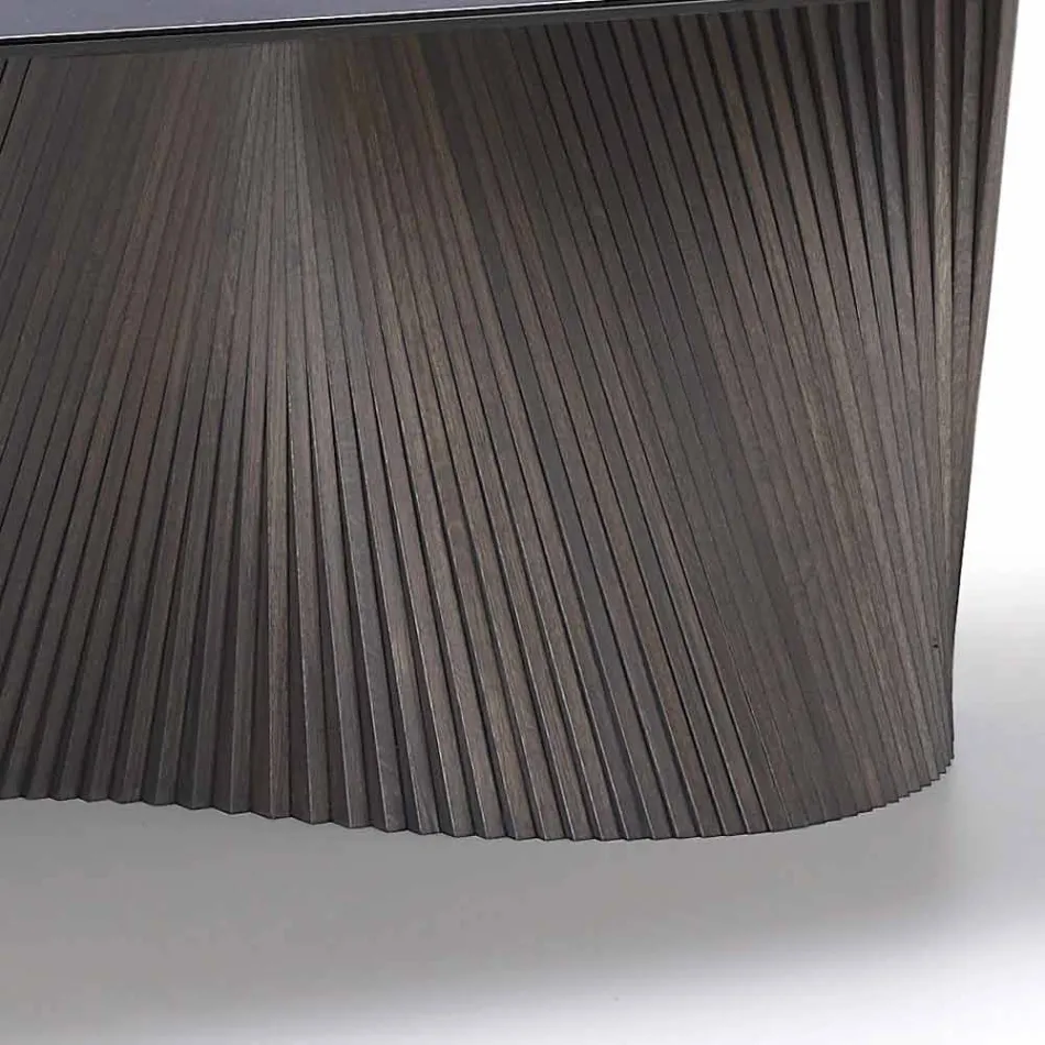 Modernt bord med marmor effekt stengods topp gjord i Italien, Adrano Viadurini