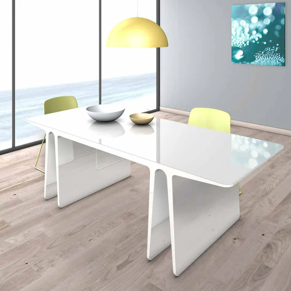 Multifunktionellt modernt bord producerat i Italien, Mignanego Viadurini