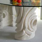 petra ovalt bord med modern design kristall Furies Viadurini