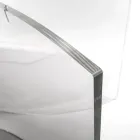 Ovalt bord i transparent plexiglas tillverkat i Italien - Gabriela Viadurini
