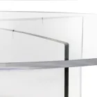 Ovalt bord i transparent plexiglas tillverkat i Italien - Gabriela Viadurini