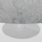 Modernt ovalt bord i Carrara eller Black Marquinia Marble Made in Italy – Dollars Viadurini