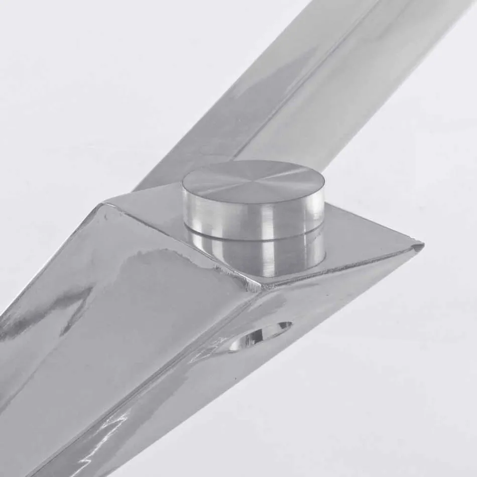 Homemotion matbord med härdat glasskiva - Denda Viadurini